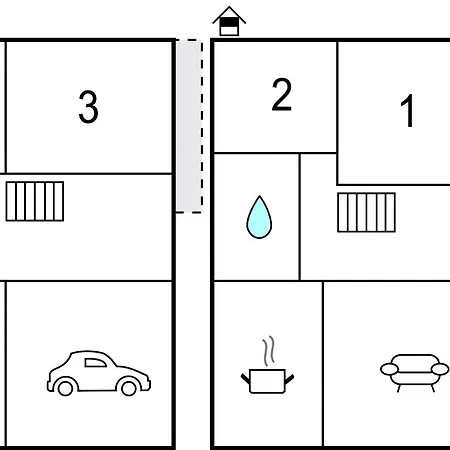 Hébergement de vacances 3 Bedroom Amazing In Fleringen